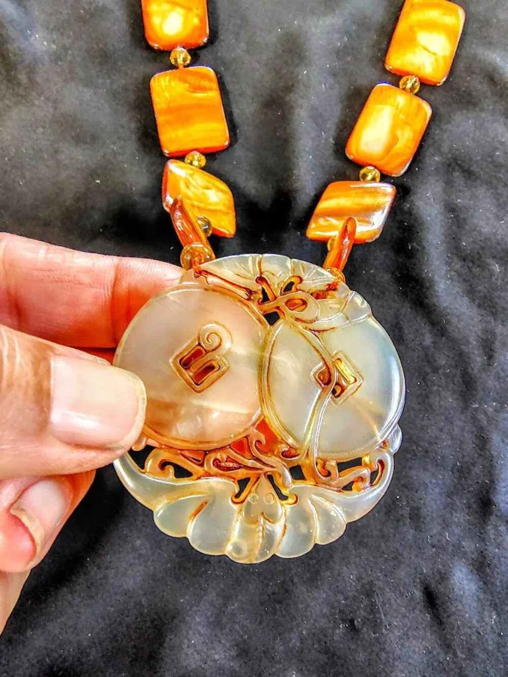Artisan Tiger Eye Style Statement Necklace